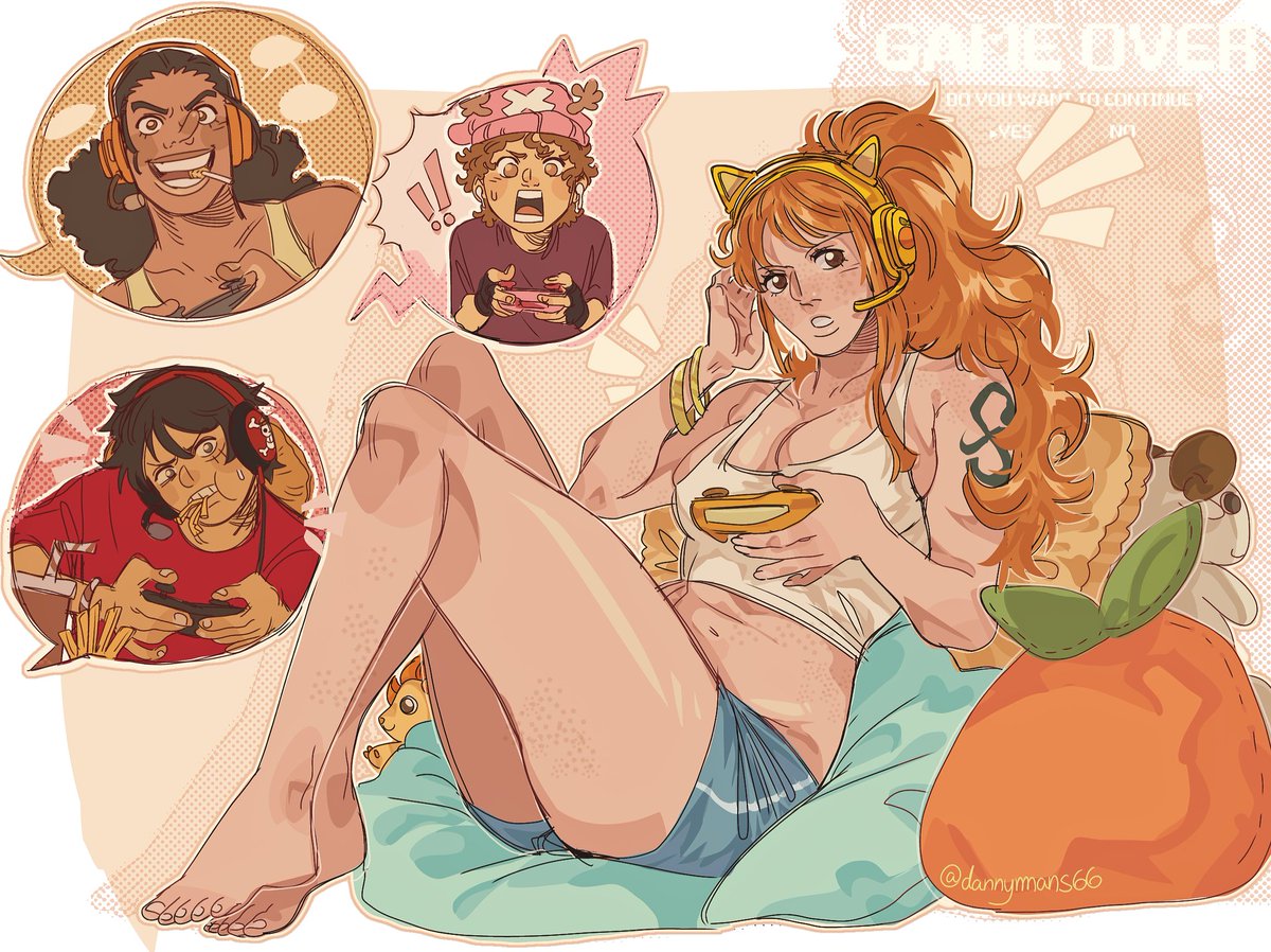 Dannymans66's tweet photo. Gamer Nami 🍊🎮 #ONEPIECE https://t.co/WuszBsUNHM
