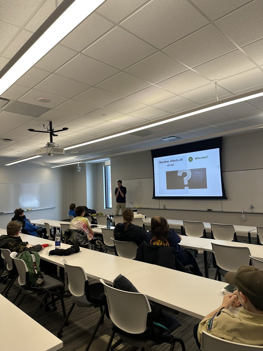 This weekend <a href="/DillonvWx/">Dillon Vogt</a> and I in association with <a href="/WDAYnews/">WDAY TV News</a> and <a href="/NDAWNmesonet/">NDAWN</a> assisted multiple Scouts Troops in earning their Weather Merit Badge! They learned the basics of weather, along with some real life career examples! Thanks to <a href="/NDSU/">North Dakota State University</a> for hosting!