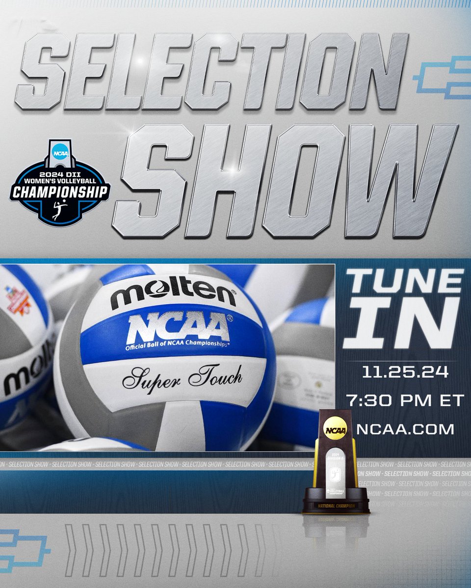 Where are the #D2VB fans at?👀

Selection Show 🔜
⏰ 7:30 PM ET
📺 on.ncaa.com/D2VBsp

#MakeItYours