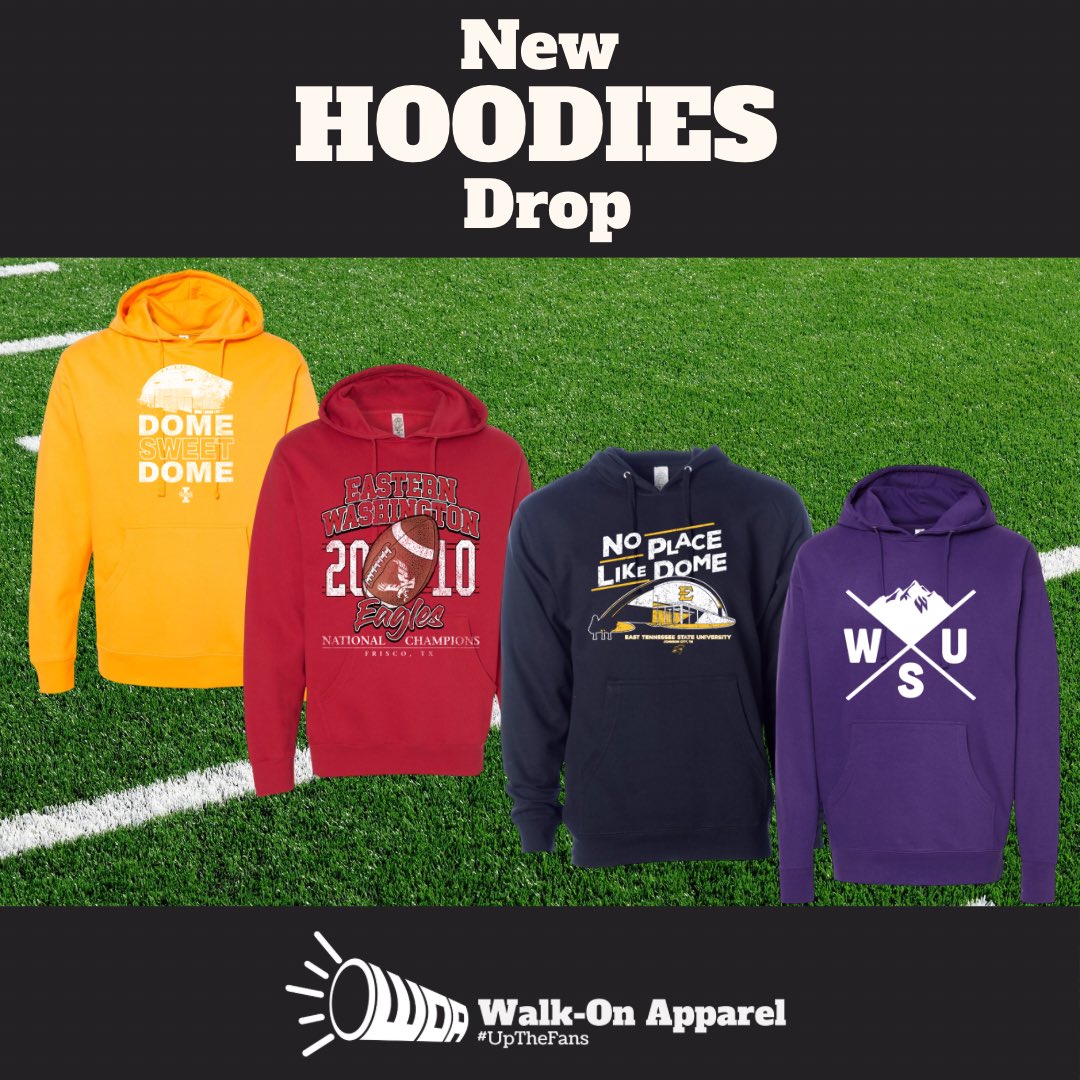 Walk_OnApparel's tweet photo. You asked for them and now we’ve got em.
Hoodies have dropped just in time for your holiday shopping 🎄
🛒: https://t.co/WUrhOM0Fjk
#UpTheFans https://t.co/i1tnl67i4T