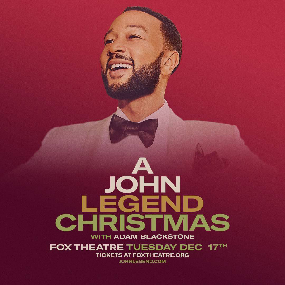 TheFoxTheatre's tweet photo. A @johnlegend Christmas is coming to the Fox on December 17, now with support from @adamblackstone! Enjoy timeless Christmas classics and heartfelt storytelling in an evening fit for the whole family. Grab your tickets today at the link in bio. #johnlegend #adamblackstone https://t.co/ib60OT5WSX