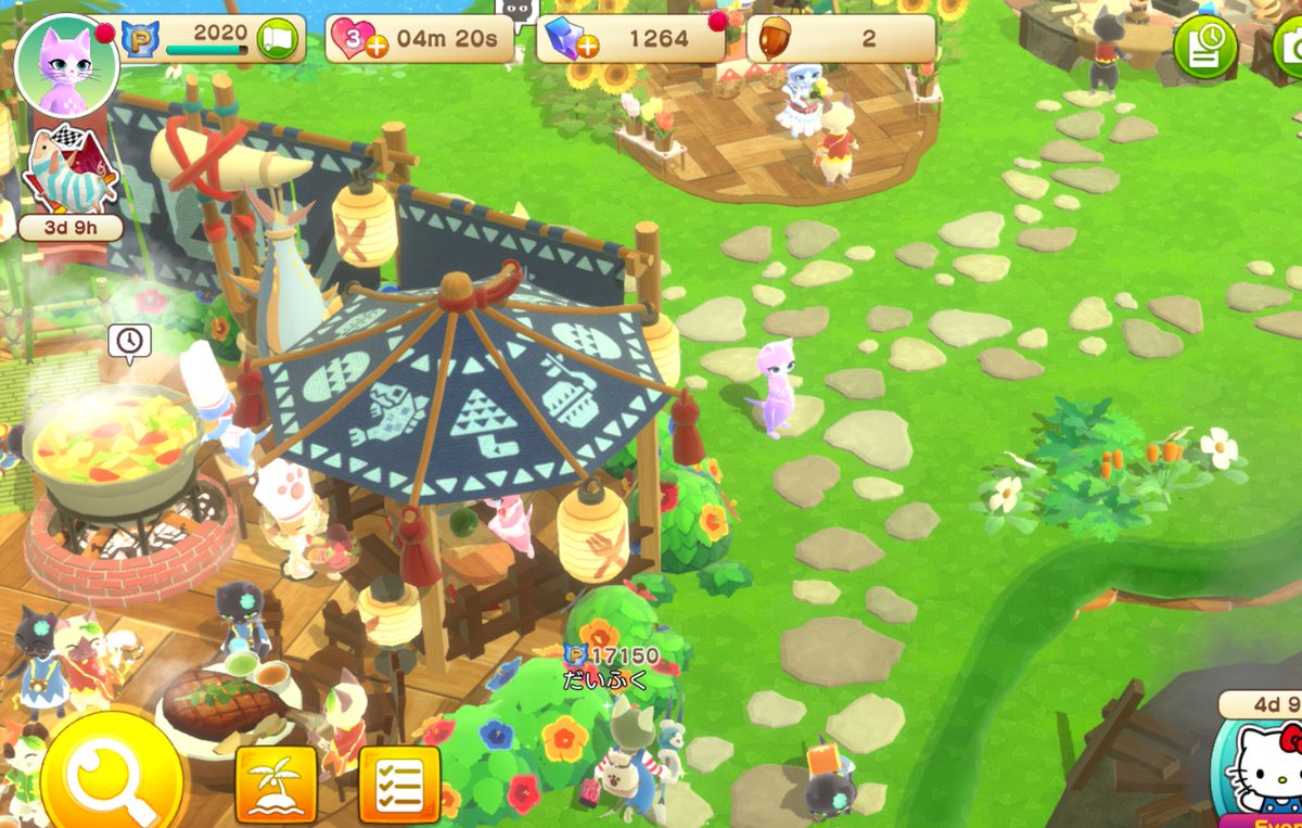 LovejayleeTTV's tweet photo. My little town is prospering! I love this game so much! @monsterhunter  and cannot wait to collect all the #Hellokitty stuff! #simtuber #monsterhunter #monsterhunterpuzzles https://t.co/Yie8sTnj2V