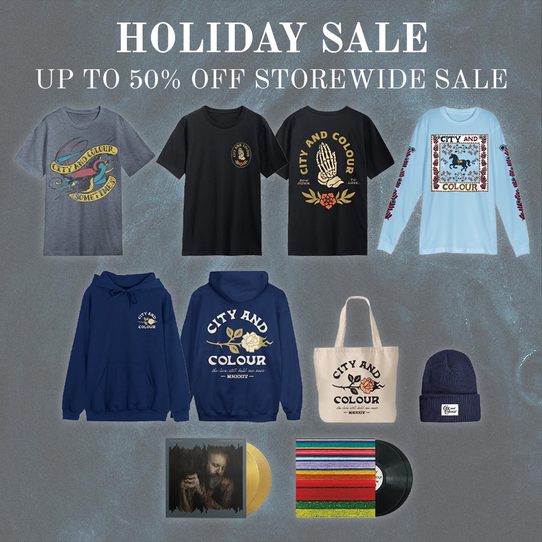 📣HOLIDAY SALE 📣 has started! 
➤ store.cityandcolour.com

Up to 50% off storewide. Sale ends Dec 9