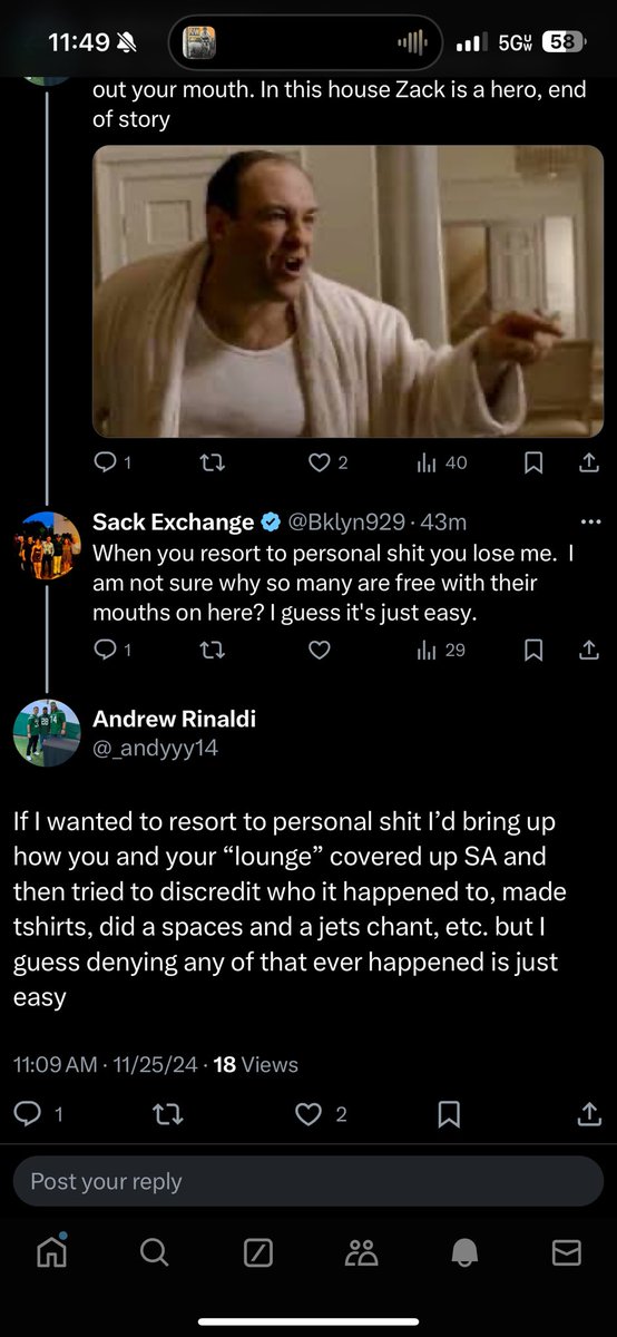 _andyyy14's tweet image. This guy is a fucking goober and is totally out of touch. I don’t get how jets lounge and all those losers are “respected” amongst others on #jetstwitter