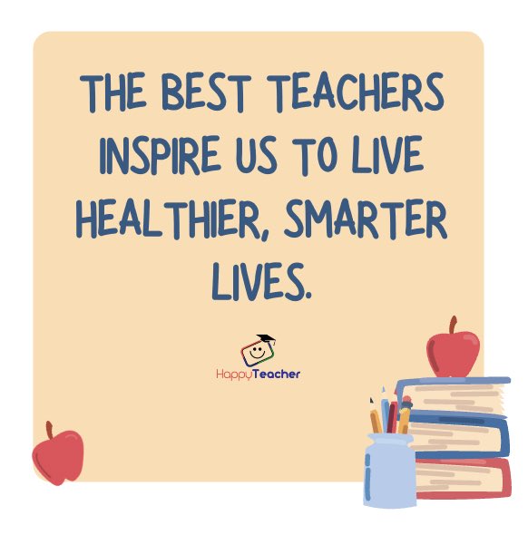 HappyTeacherPD's tweet photo. Tag a teacher who taught you something about health or wellness! #ThankATeacher #HealthAndLearning https://t.co/aMdyafywbP