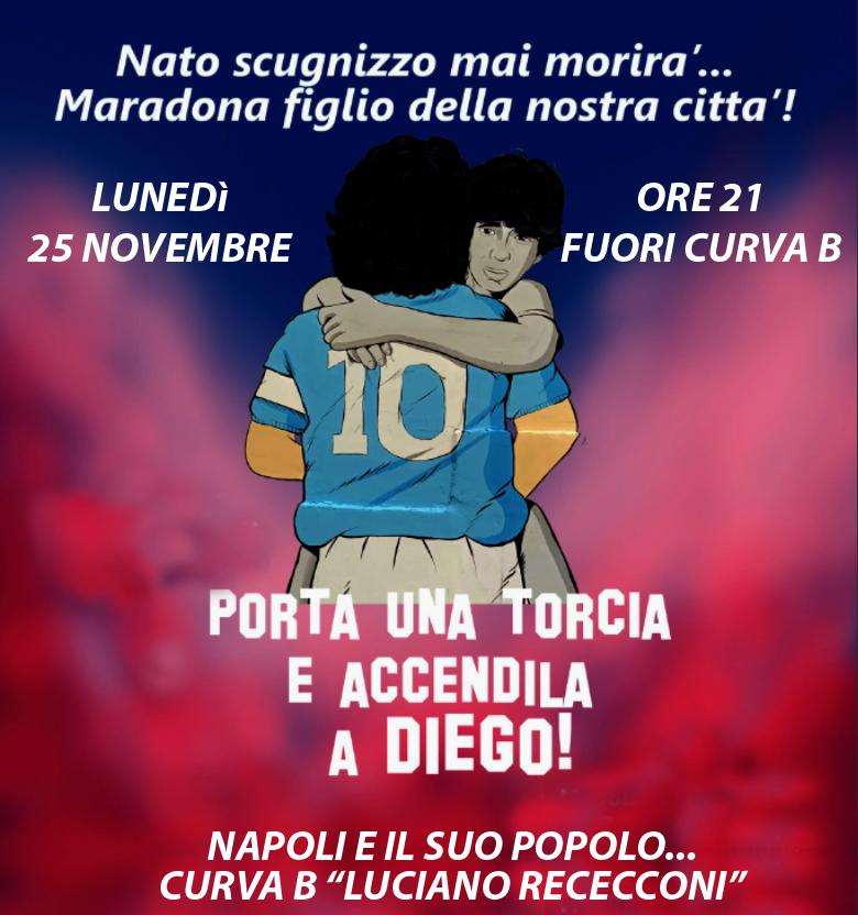 Raccogliamo volentieri l'invito a diffondere l'iniziativa. Un bel modo per ricordare il nostro Diego... #D10S #D10Seterno #DiegoArmandoMaradona #CurvaBLucianoRececconi