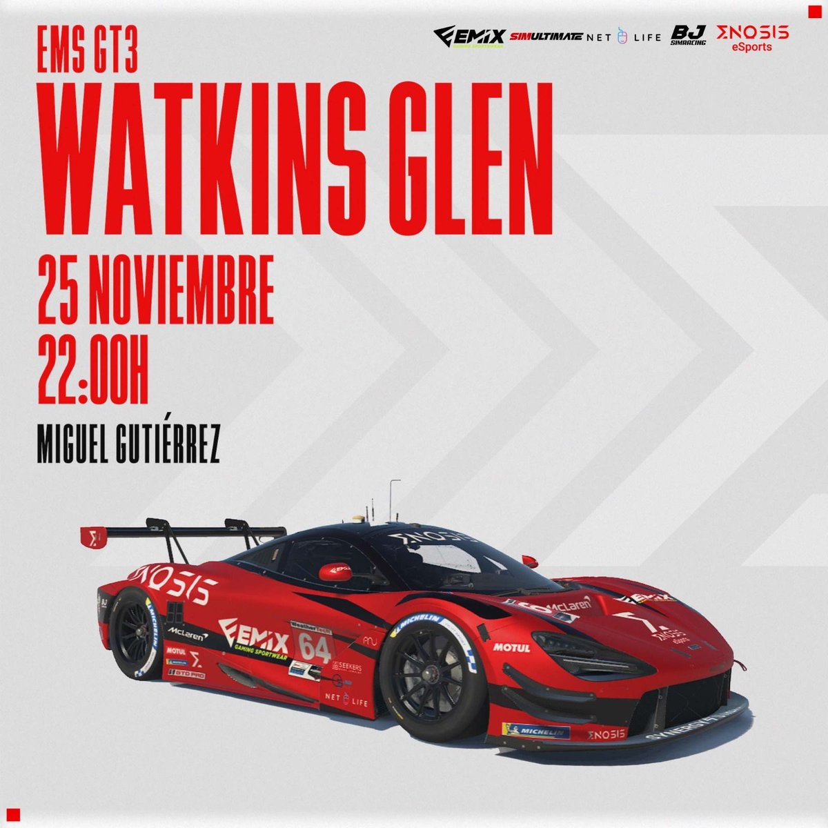 e_enosis's tweet photo. 🏁 Final 1º división @EMS_iRacing 

🗺️ Watkins Glen

🚘Miguel Gutierrez - @Migueelg93 

📺 https://t.co/5lYvQdcssr 

#iracing #eSports #simracing 

@Emix_Gaming_ @Bjsimracin1 @NetLifeGaming 

https://t.co/sQB911FcBQ https://t.co/BvjeokTVZi