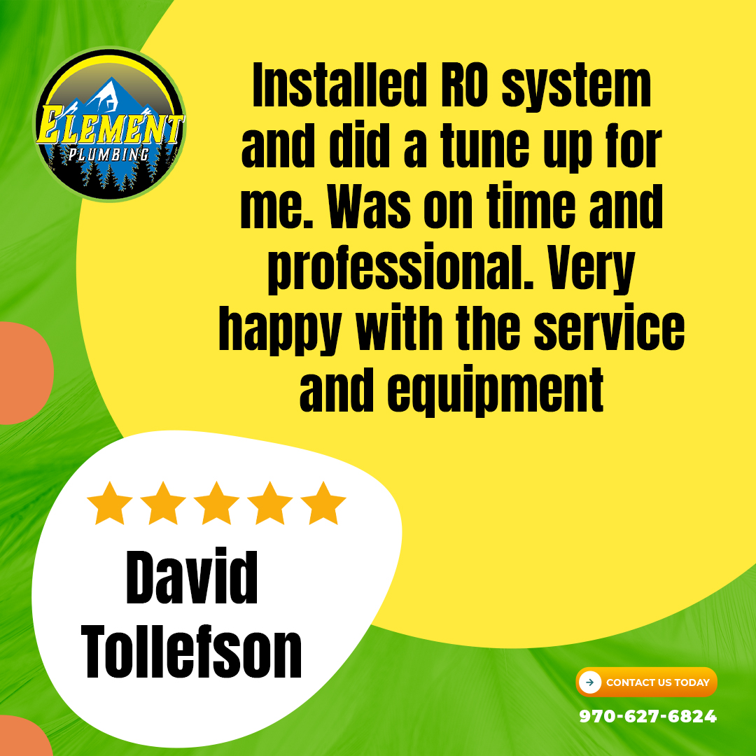 ElementHomeServ's tweet photo. 🚰 Customer Spotlight: David!🌟

Thank you, David, for sharing your experience! We're thrilled you're loving your reverse osmosis system. Now, you’ve got top-notch alkaline water flowing right from your faucet—free of contaminants &amp; perfect for you &amp; your family’s health.💧✨ https://t.co/idu4XEJKCw