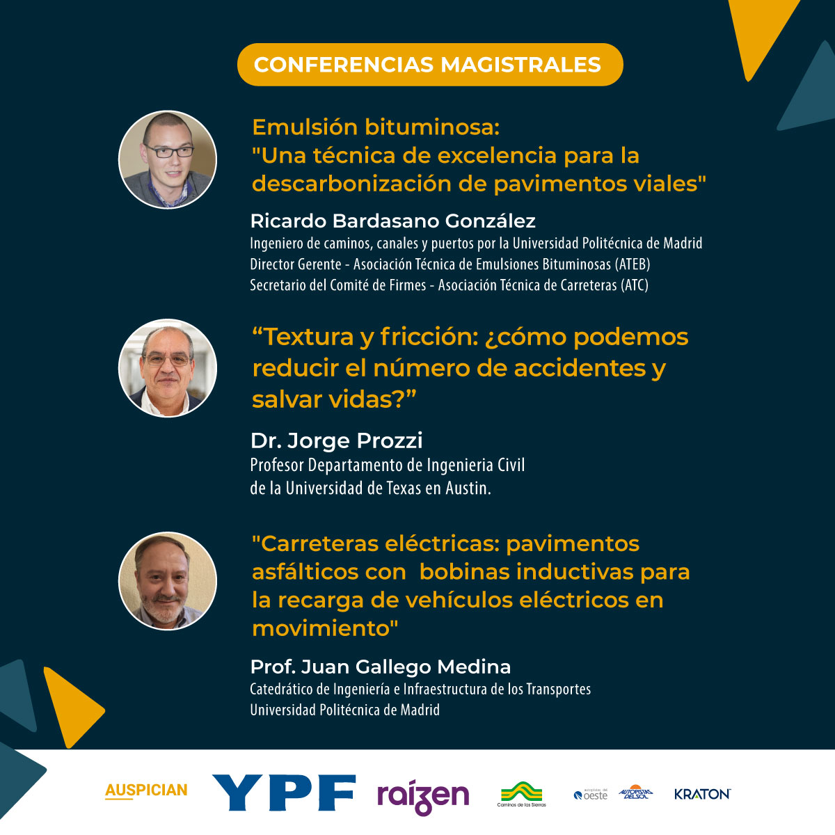 Últimos días para inscribirse en la XL Reunión del Asfalto que organizan nuestros socios de la Comisión Permanente del Asfalto

Conocé las conferencias magistrales y participá presencialmente o por streaming.

Accedé al programa completo e inscribite acá: cpasfalto.com.ar/xl-reunion-del…