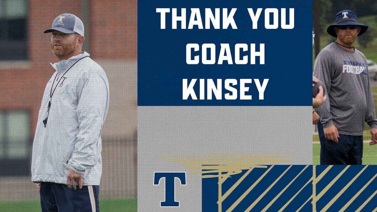 After 19 years, 130 wins and 5 MIAA Championships with <a href="/TrineThunderFB/">Trine Thunder FB</a>, Coach Jake Kinsey has been named the new Athletic Director at Fremont High School. Trine University thanks him for his years of service and wishes him best of luck in his new endeavors!