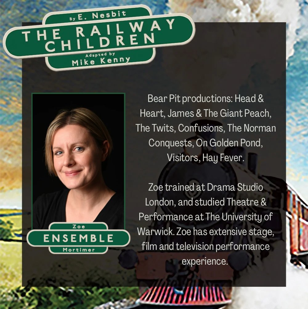 📣 Spotlight on...

Zoe Mortimer as Ensemble

🚂 The Railway Children 
by E Nesbitt adapted by Mike Kenny

📆 6th - 15th December 2024

For details and tickets, visit: thebearpit.org.uk/whats-on/the-r…

📸 Photo by Chris Clarke