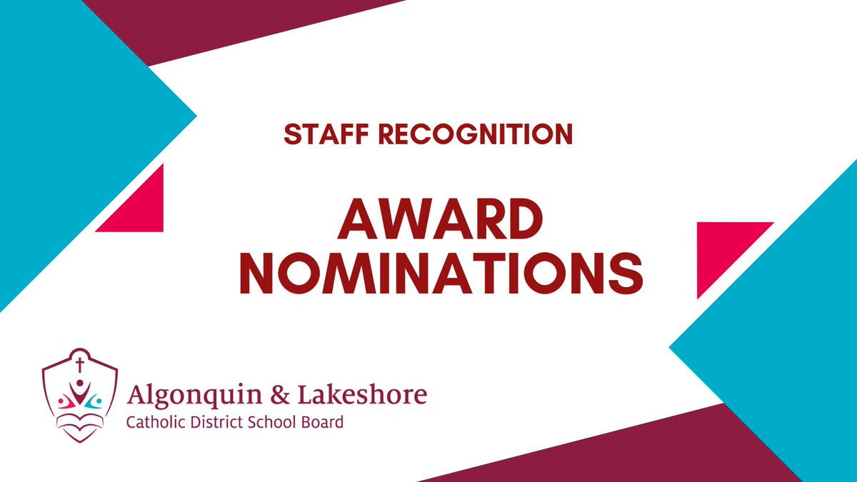Nominations for ALCDSB Staff Recognition Awards are still being accepted. To submit a nomination, please visit: bit.ly/4dKGGQc  #ALCDSBMYSP #ALCDSBWitness