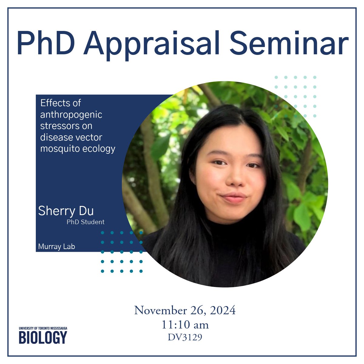 🚨 Don't miss it!  🚨

Sherry will be hosting her PhD Appraisal Seminar tomorrow. Be sure to come out in person or attend virtually! DM us or contact Sherry for the Zoom details.

Good luck, Sherry!

🗓️ Tuesday, November 26, 2024
🕐11:10am
📍DV3129