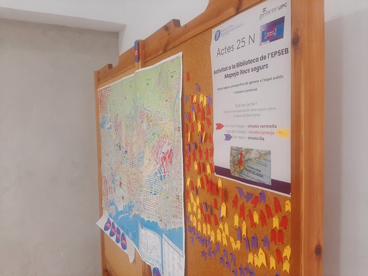 Molt interessant aquesta iniciativa de la 
<a href="/BibEPSEB/">Biblioteca EPSEB</a> 
Mapeja llocs segurs/insegurs
#25N #25NBibliosUPC #EspaisSegurs
<a href="/la_UPC/">Universitat Politècnica de Catalunya (UPC)</a>