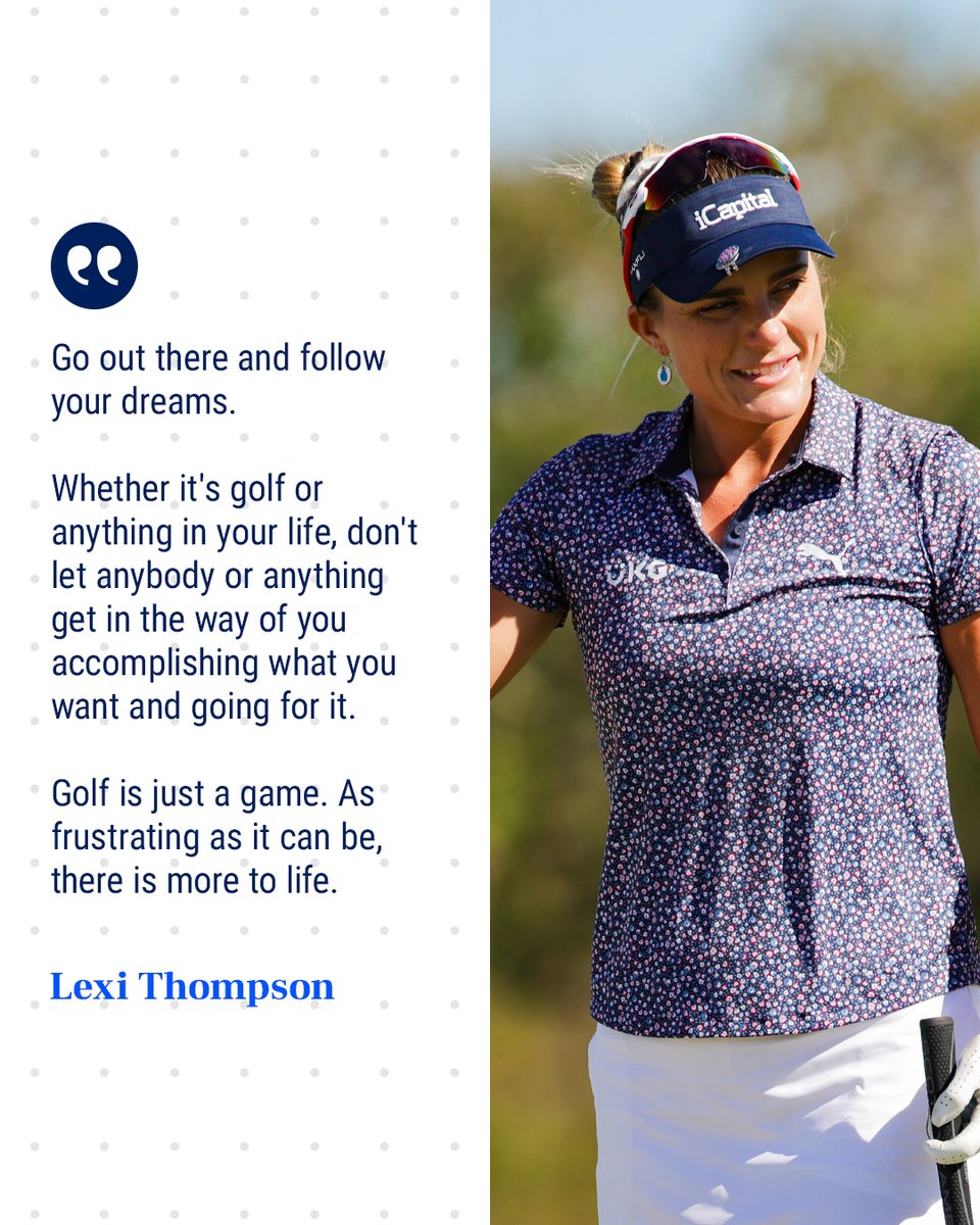 PGA of America (@pga) on Twitter photo One last bit of #MondayMotivation from <a href="/Lexi/">Lexi Thompson</a> Thompson. Life is what you make it. ๐ค One last bit of #MondayMotivation from <a href="/Lexi/">Lexi Thompson</a> Thompson. Life is what you make it. ๐ค