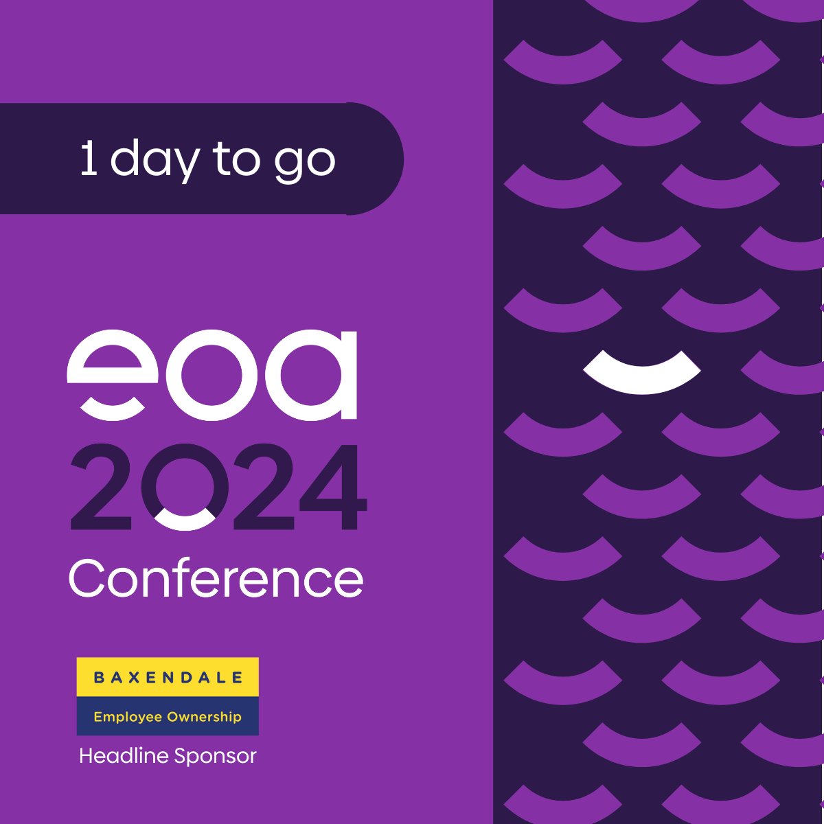 We are less than 24 hours away from the eoa Annual Conference, we wish everyone a safe journey to Telford either today or early in the morning. 

#eoaAnnualConference #baxendaleemployeeownership #proudlyEO #proudlyemployeeowned #employeeowners