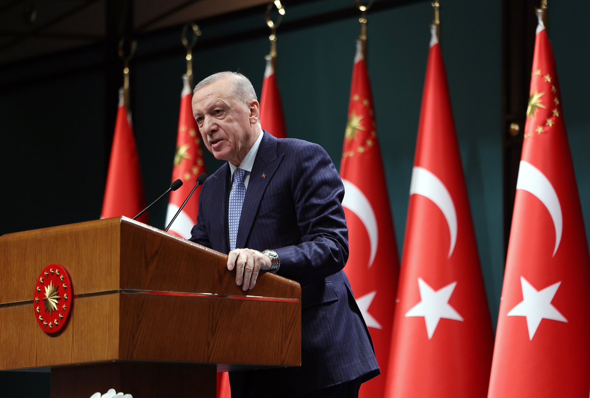 tcbestepe's tweet photo. “Gazze ve Filistin tamamen özgürleşinceye kadar tüm imkânlarımızla kardeşlerimizin yanında olacağız” https://t.co/n8UbFGBY41 https://t.co/2n4rZRFHWT
