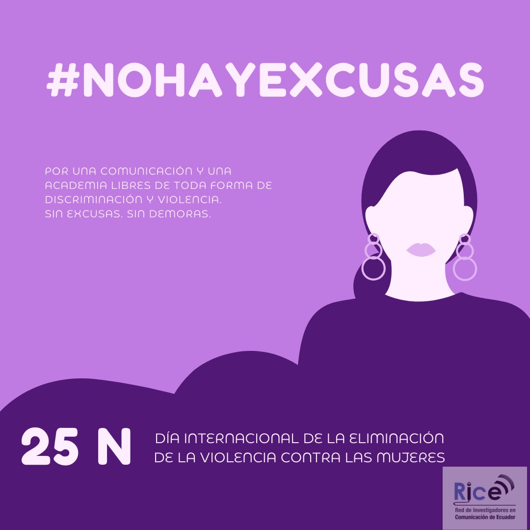 Por una comunicación y una academia libres de toda forma de discriminación y violencia ¡YA! 
#25N #NoHayExcusas