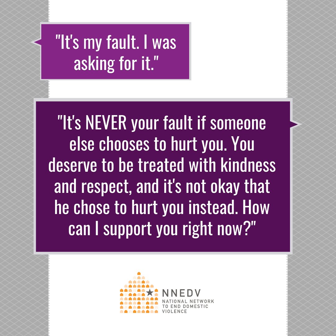 Abuse is never a victim's fault, and the effects of the abuse itself can make it difficult for victims to trust themselves and believe in their deserved support and safety. More information and resources are available at pcadv.org/find-help/.