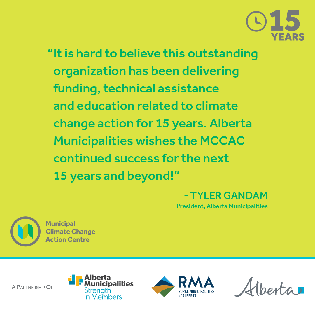 Municipal Climate Change Action Centre (@mccac_alberta) on Twitter photo This year, <a href="/MCCAC_Alberta/">Municipal Climate Change Action Centre</a> celebrated its 15-year anniversary.
Fueled largely by <a href="/YourAlberta/">Alberta Government</a>, the Action Centre has driven real change across our province. This year, <a href="/MCCAC_Alberta/">Municipal Climate Change Action Centre</a> celebrated its 15-year anniversary.
Fueled largely by <a href="/YourAlberta/">Alberta Government</a>, the Action Centre has driven real change across our province.