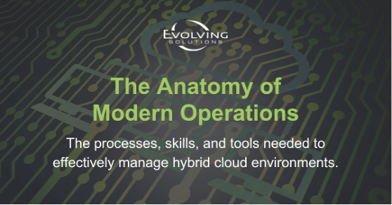 EvolvingSol's tweet photo. Modern Operations is the key for organizations to adapt, grow, and react to unpredictable or unprecedented change.
Explore further insights by downloading our eBook: https://t.co/kdibAMiT4K #ModernOperations #Security https://t.co/8XdAjWpotz