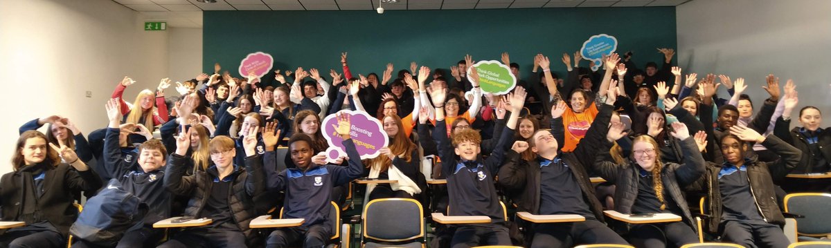 We were delighted to welcome students from <a href="/MonkstownPark/">CBC Monkstown</a>, St. Raphaela's SC &amp; Tallaght CS, who visited <a href="/WeAreTUDublin/">TU Dublin / OT Baile Átha Cliath</a> Aungier St to celebrate #ThinkLanguages Week, 22 Nov. Thanks to our Ambassadors and Languages Connect for making this possible. <a href="/langsconnect_ie/">Languages Connect</a> <a href="/languages_ie/">Post-Primary Languages Ireland (PPLI)</a>