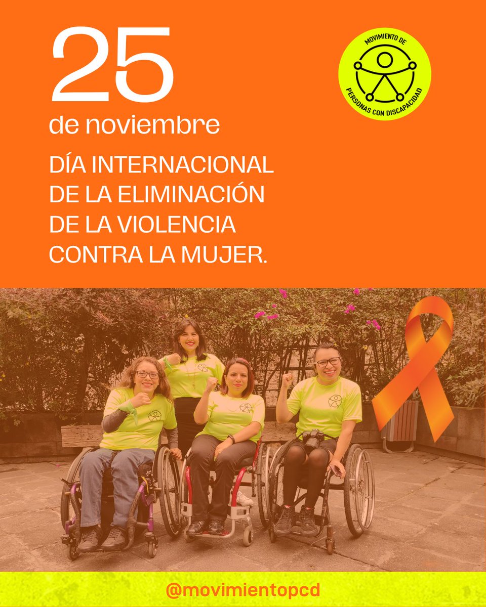 movimientoPcD's tweet photo. 🧡 Día Internacional de la Eliminación de la Violencia contra las Mujeres.
Hoy no solo es un día para reflexionar, sino también para actuar. Porque todas las niñas y mujeres, sin importar su condición, merecen una vida libre de violencia.
#25N #DíaNaranja #SoyMujerConDiscapacidad https://t.co/OkGTJuuqLs
