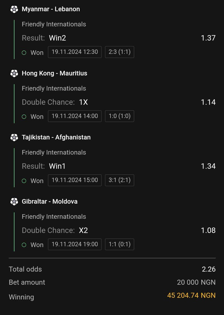 sportafrica2024's tweet photo. #Winnings!!!🇪🇸

All Booking Codes before the start of matches ➡️https://t.co/N9VuQHv5y5
Increase #WelcomeBonus with #PromoCode 👉🏾SPORTAFR

#Football #winmultibet #sportpredictions #money #win #betandwin #betting #SportsBetting https://t.co/trlgQKJQJV