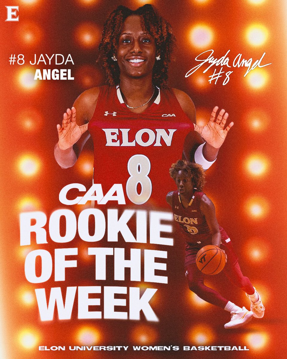 🌟 Jayda Angel = CAA Rookie of the Week 🌟 

With her first 20-point performance against Virginia Tech, Jayda earns her second weekly honor this season!!!! 😮‍💨🔥

#TogetherWeRise #Higher #PhoenixRising