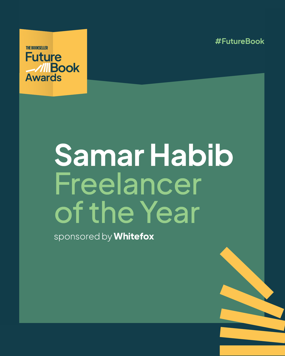 The Bookseller (@thebookseller) on Twitter photo <a href="/Shimmr_AI/">Shimmr</a> <a href="/wearewhitefox/">Whitefox Publishing</a> <a href="/worldofbookshq/">World of Books | The feel-good place to buy books</a> Congratulations to Samar Habib for winning Freelancer of the Year! 🏆
Sponsored by <a href="/wearewhitefox/">Whitefox Publishing</a>
"Our winner’s work has had truly widespread impact, with demonstrable, agenda-setting effects on campaign output and the bottom line." #FutureBook <a href="/Shimmr_AI/">Shimmr</a> <a href="/wearewhitefox/">Whitefox Publishing</a> <a href="/worldofbookshq/">World of Books | The feel-good place to buy books</a> Congratulations to Samar Habib for winning Freelancer of the Year! 🏆
Sponsored by <a href="/wearewhitefox/">Whitefox Publishing</a>
"Our winner’s work has had truly widespread impact, with demonstrable, agenda-setting effects on campaign output and the bottom line." #FutureBook