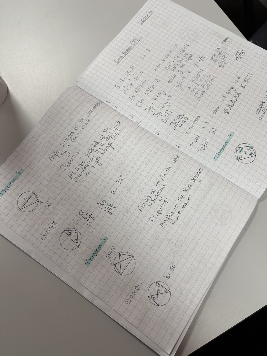 Great end to my day with some excellent work on circle theorems from 11LJS 👏🏻👏🏻<a href="/WhitmoreHigh/">Whitmore High School</a>Y11 @WHSdog @WhitmoreHigh