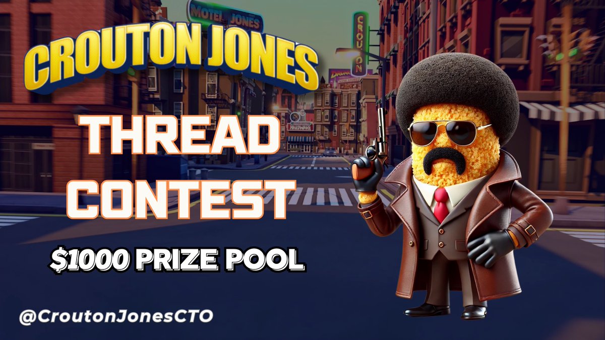 CroutonJonesCJT's tweet photo. 🚨TOMORROW IS THE DEADLINE!🚨

If you would like to submit your thread for our ongoing thread contest tomorrow is the last day to submit! 

$1000 Prize Pool! 

We are looking for best write up, accuracy and engagement. 

Show us what you got! 
Official docs in the TG and Discord 💥