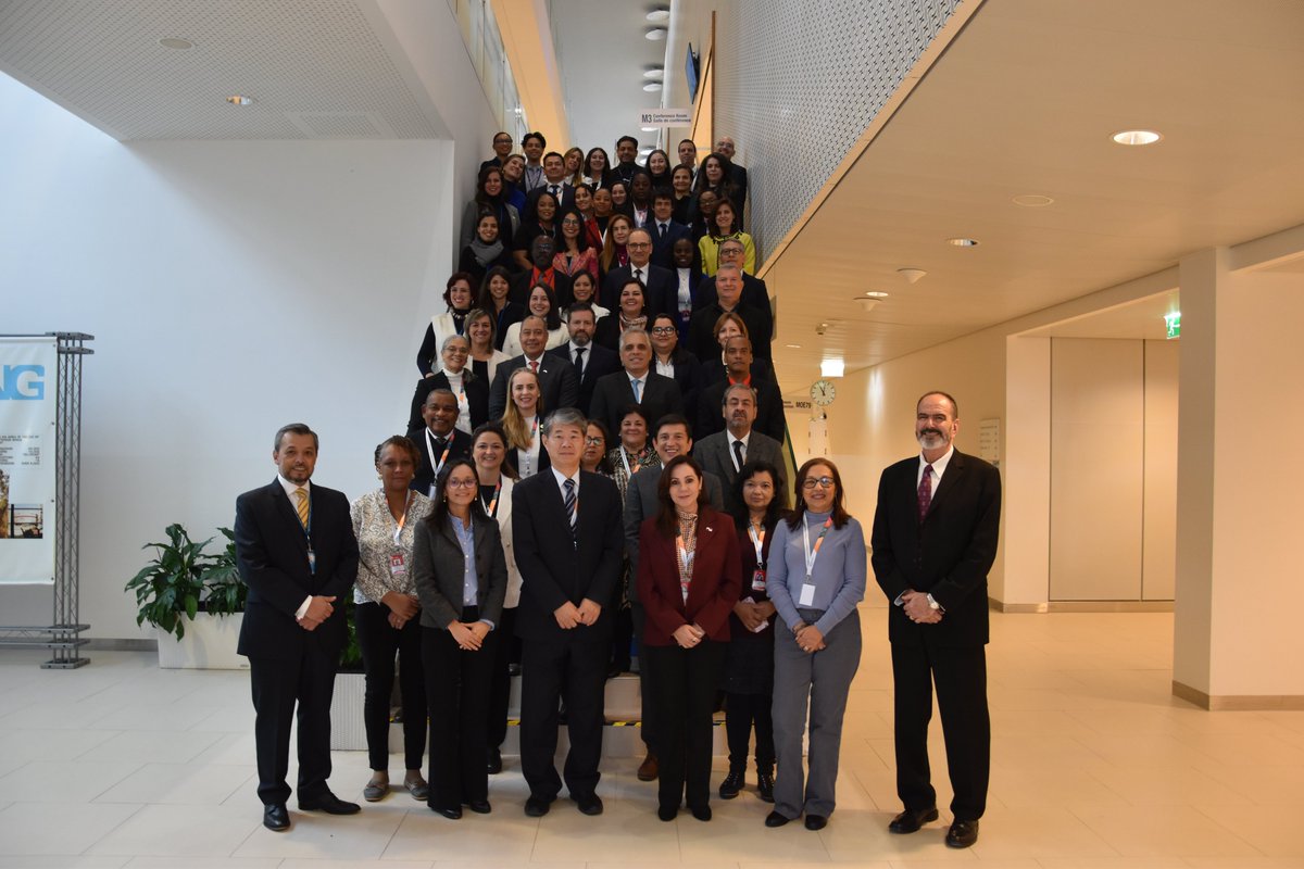 IAEATC's tweet image. Ahead of the #IAEAMinisterial Conference, @iaeaorg Director General Rafael Grossi welcomed more than 160 National Liaison Officers from 122 countries to the Agency’s Vienna HQ, where they met in regional groups to discuss the technical cooperation programme and its impact