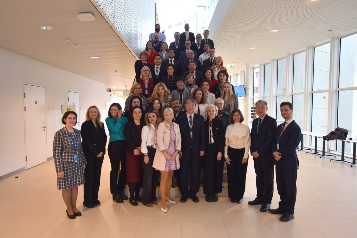 IAEATC's tweet image. Ahead of the #IAEAMinisterial Conference, @iaeaorg Director General Rafael Grossi welcomed more than 160 National Liaison Officers from 122 countries to the Agency’s Vienna HQ, where they met in regional groups to discuss the technical cooperation programme and its impact