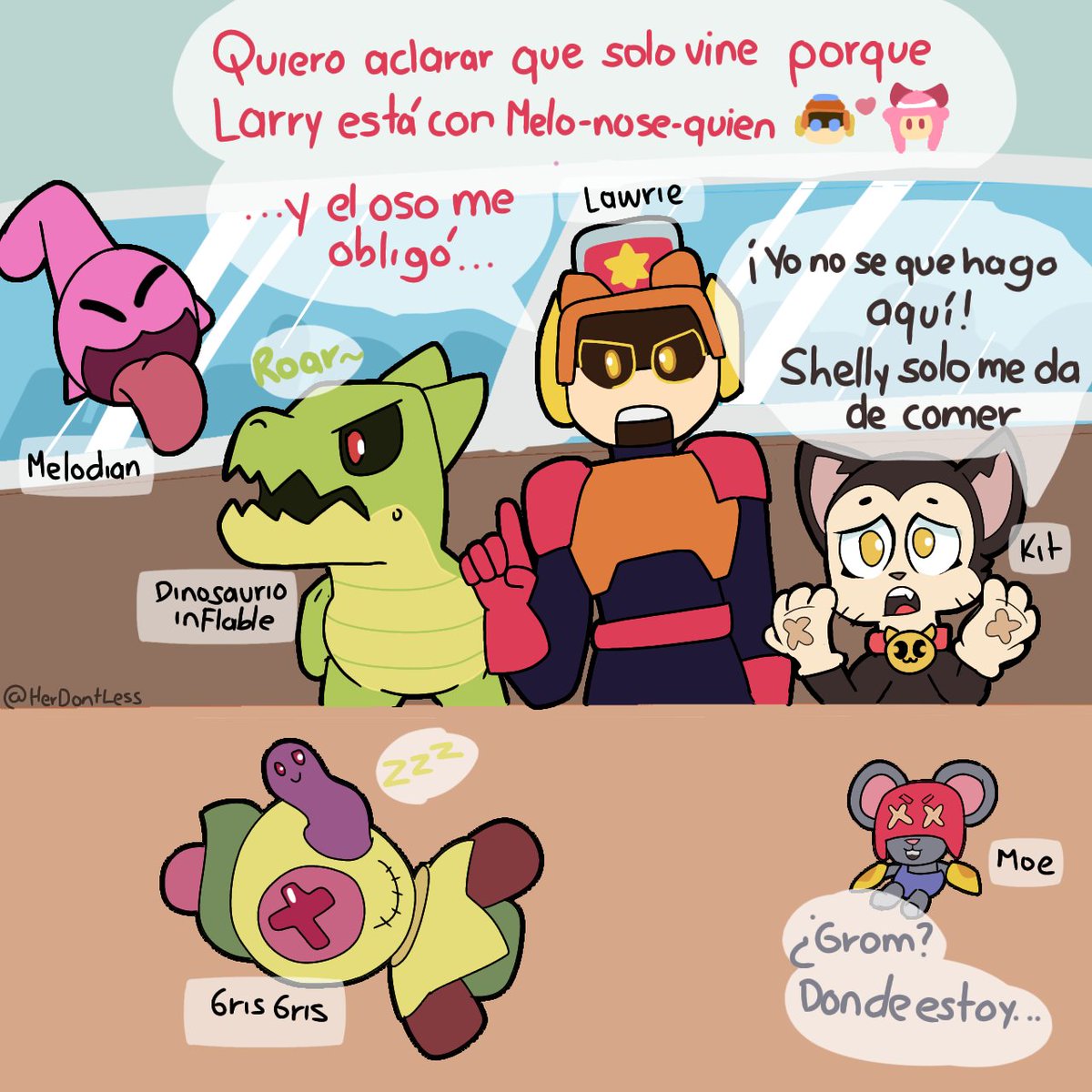 HerDontless's tweet photo. La reunión

 #BrawlStars https://t.co/7mMN8qqMkZ