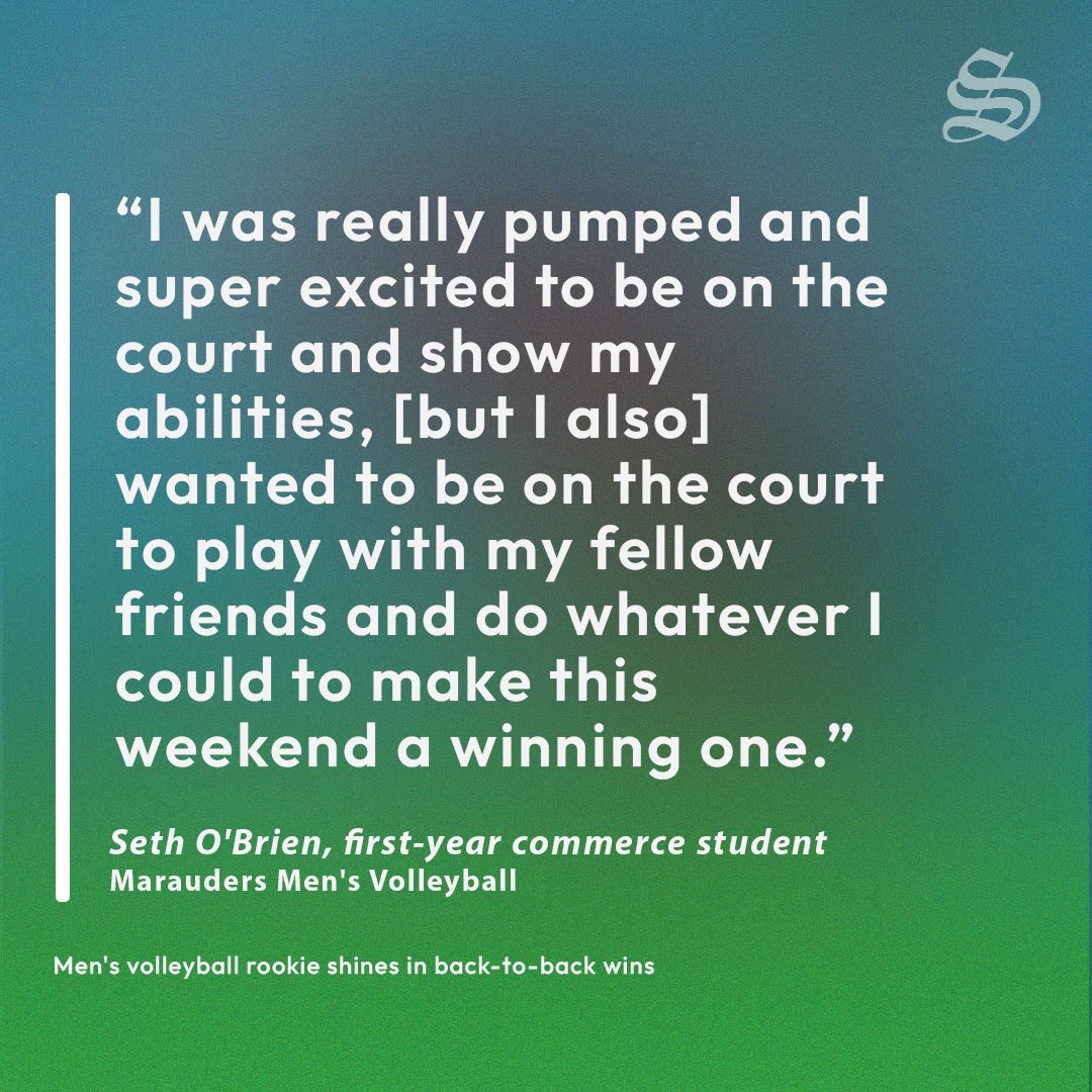 A look at how a first-year Seth O’Brian helped the Marauders get back to winning, and where he can go from here. 

By: Arjun Ram, Sports Staff
Photo Credit: Corvan Kotch/Multimedia Assistant

 #thesil #mcmaster #mcsu #hamont #volleyball #mcmastersports #rookie