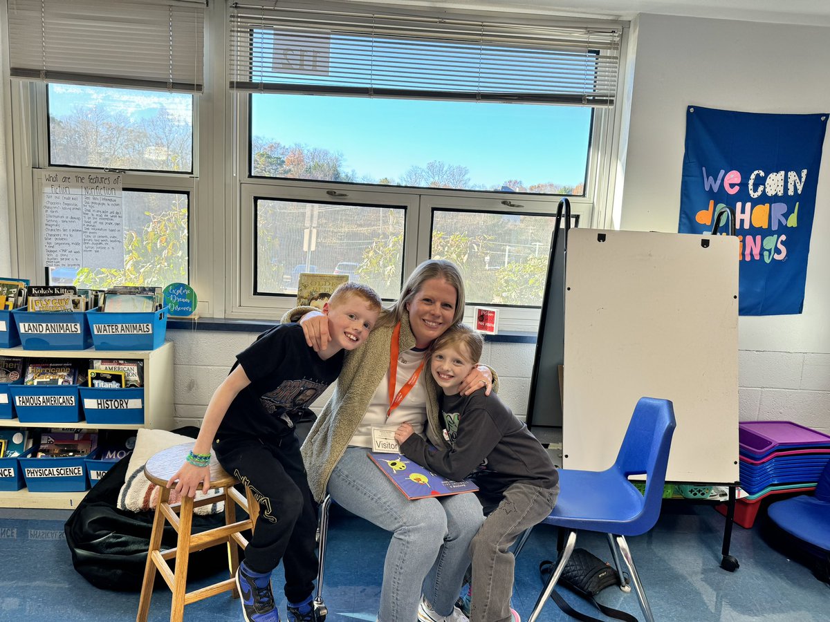 s_glinski's tweet photo. Special birthday mystery reader! Thank you Mrs. Bayer for coming in a reading a hilarious book! #proud2bmillstone @Millstone_Dist https://t.co/mrAYbGO99B