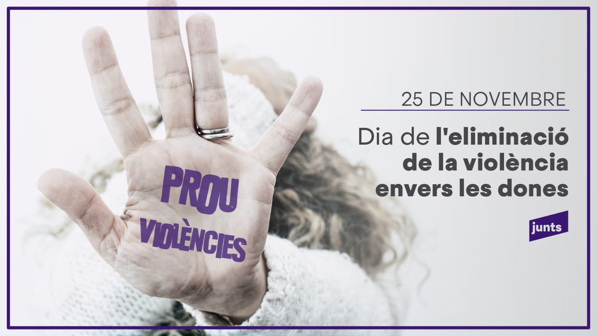 JuntsArenys's tweet photo. Avui és el dia de l'eliminació de la violència envers les dones

#noviolencia

#junts
#juntsarenys
#juntsperarenys
#juntsxcat https://t.co/tLydAjGSA7