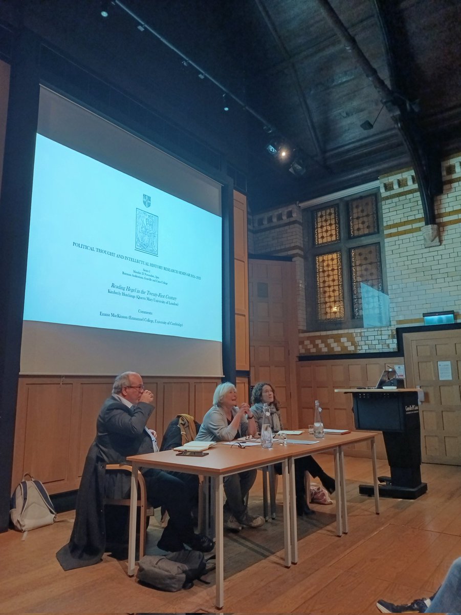 Joining us today is Kimberly Hutchings (QMUL) who will be presenting about Hegel in the 21st century, with comments by Emma MacKinnon (Cambridge)