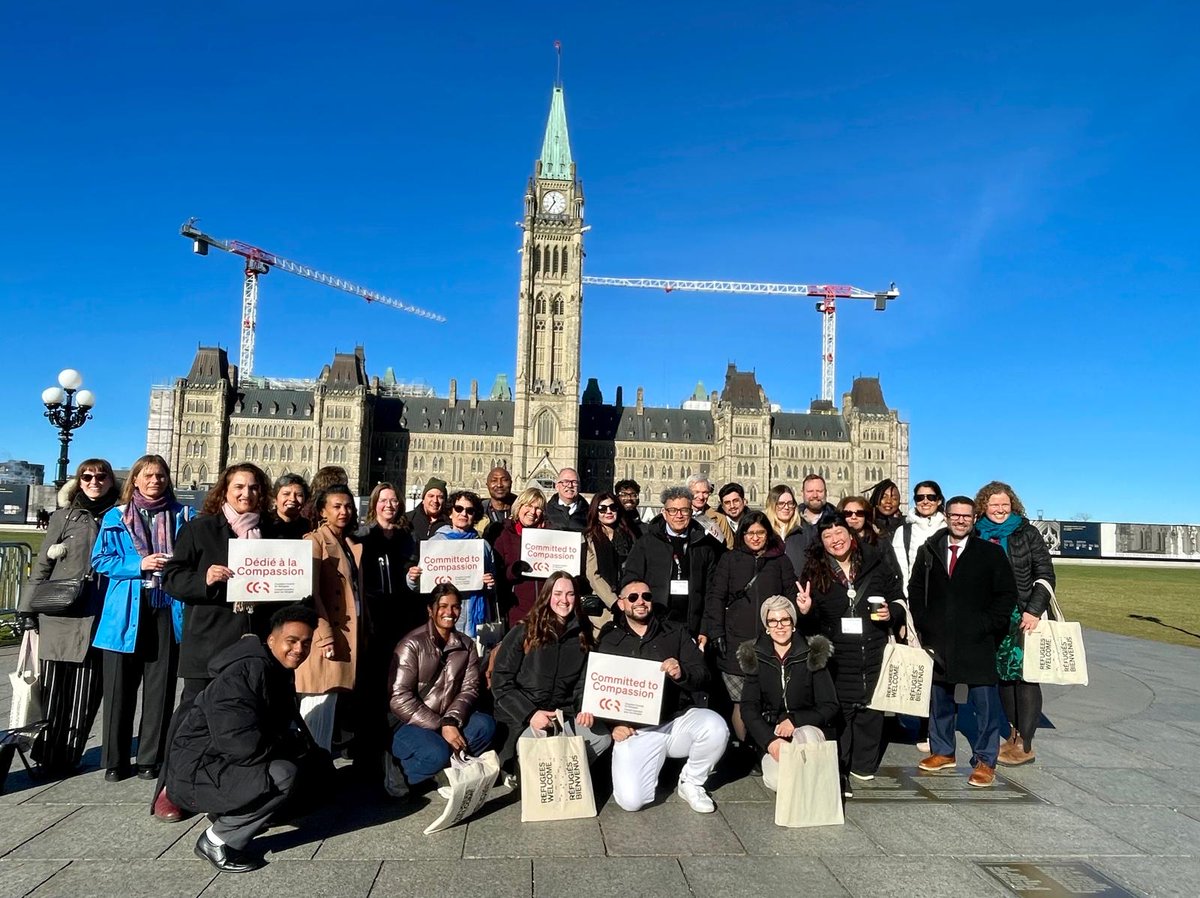 Canadian Council for Refugees (@ccrweb) on Twitter photo We’re on Parliament Hill today, urging Parliamentarians to prioritize their commitment to compassion and uphold Canada’s tradition of welcoming refugees. <a href="/MarcMillerVM/">Marc Miller ᐅᑭᒫᐃᐧᐅᓃᐸᐄᐧᐤᐃᔨᐣ</a> <a href="/DLeBlancNB/">Dominic LeBlanc</a> <a href="/ccrweb/">Canadian Council for Refugees</a> #cdnpoli #RefugeesWelcome We’re on Parliament Hill today, urging Parliamentarians to prioritize their commitment to compassion and uphold Canada’s tradition of welcoming refugees. <a href="/MarcMillerVM/">Marc Miller ᐅᑭᒫᐃᐧᐅᓃᐸᐄᐧᐤᐃᔨᐣ</a> <a href="/DLeBlancNB/">Dominic LeBlanc</a> <a href="/ccrweb/">Canadian Council for Refugees</a> #cdnpoli #RefugeesWelcome