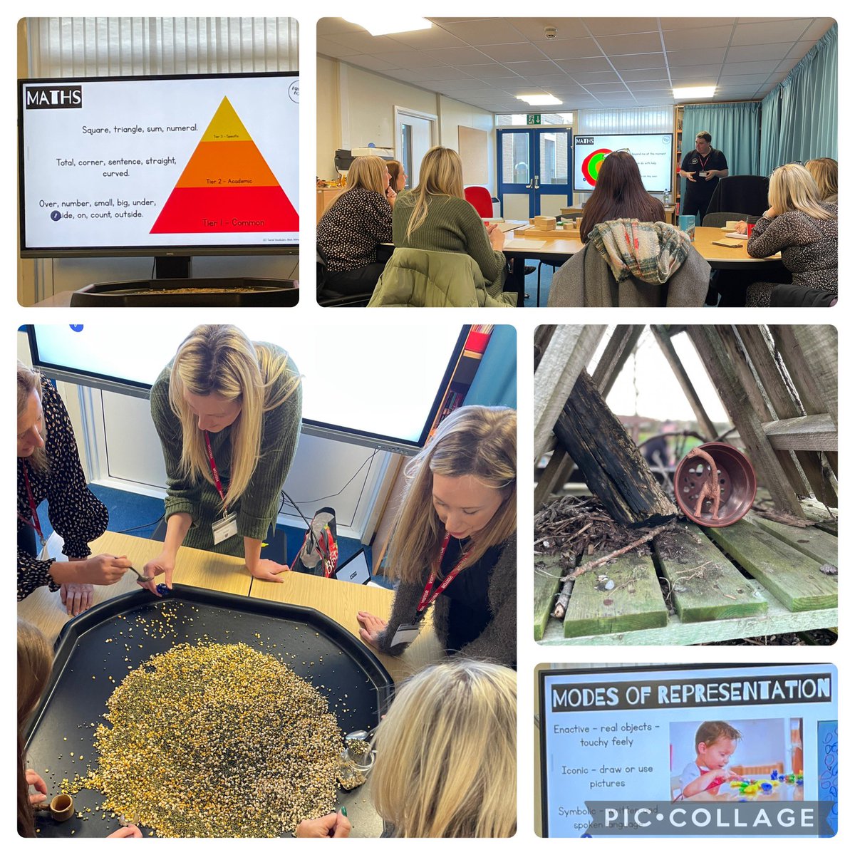 mr_p_wiley's tweet photo. ‘Build provision that meets children where they are at, helps you as an adult to scaffold new learning and is supportive of emergent concepts.’ Great CPD for @AdAstraTrust EY leads from James @ #nurserynook. Thanks @westparkschool for hosting! 💫 https://t.co/E2zCZkBnWi