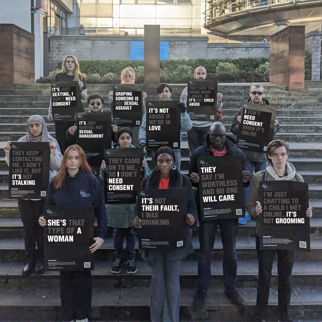 Today marks the start of 16 Days of Activism Against Gender Based Violence and GCU is committed to ending gender-based violence in all its forms.

Over the next 16 days, GCU will join a global network of organisations to deliver a range of activities that supports our ongoing