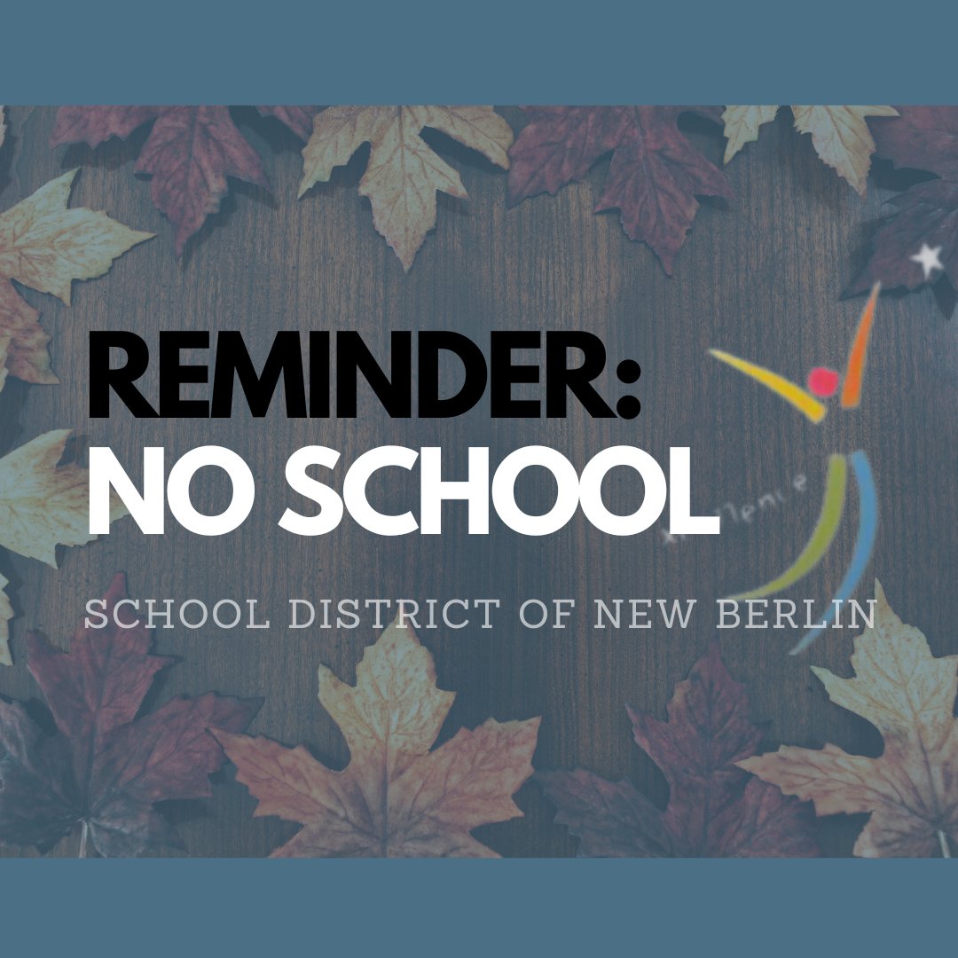 Friendly reminder, SDNB families: No school on Nov. 27, for staff in-service, followed by a well-deserved Thanksgiving break Nov. 28-29! Enjoy the time with family and friends! #SDNB #ExpectExcellence