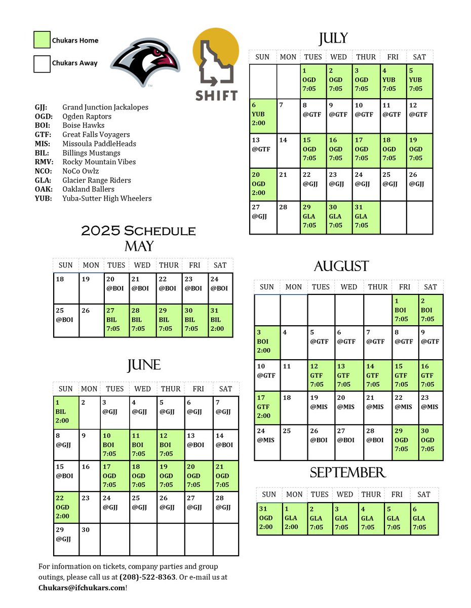 ifchukars's tweet image. We cannot wait to see you all at Melaleuca Field in 2025! Opening Day is only 183 days away.