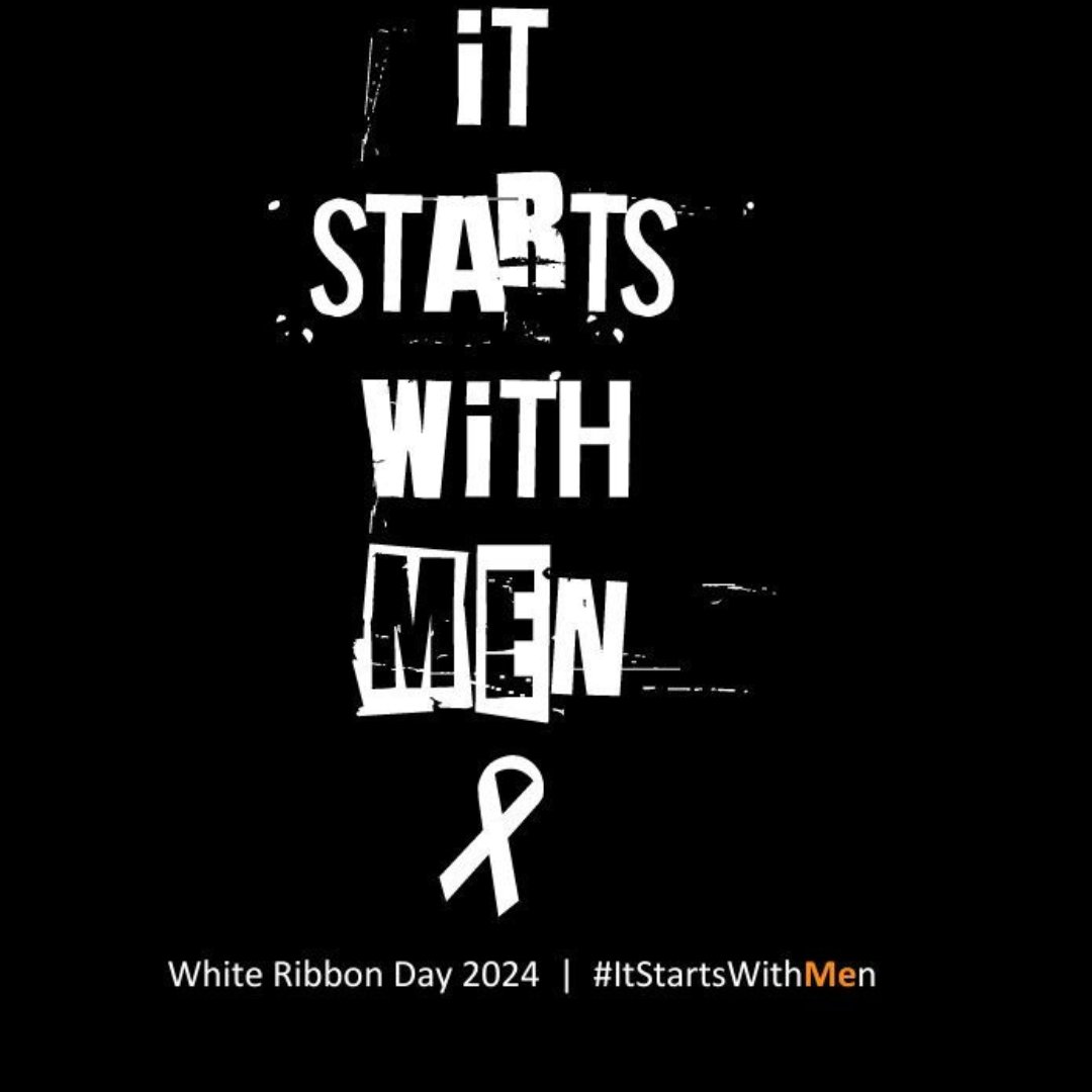 Today is White Ribbon Day 2024, we’re encouraging men to hold themselves accountable to women and to each other, so we can affect positive behaviour change to transform harmful cultures. 
We can prevent and #EndViolenceAgainstWomen  #Itstartswithmen
#whiteribbonuk