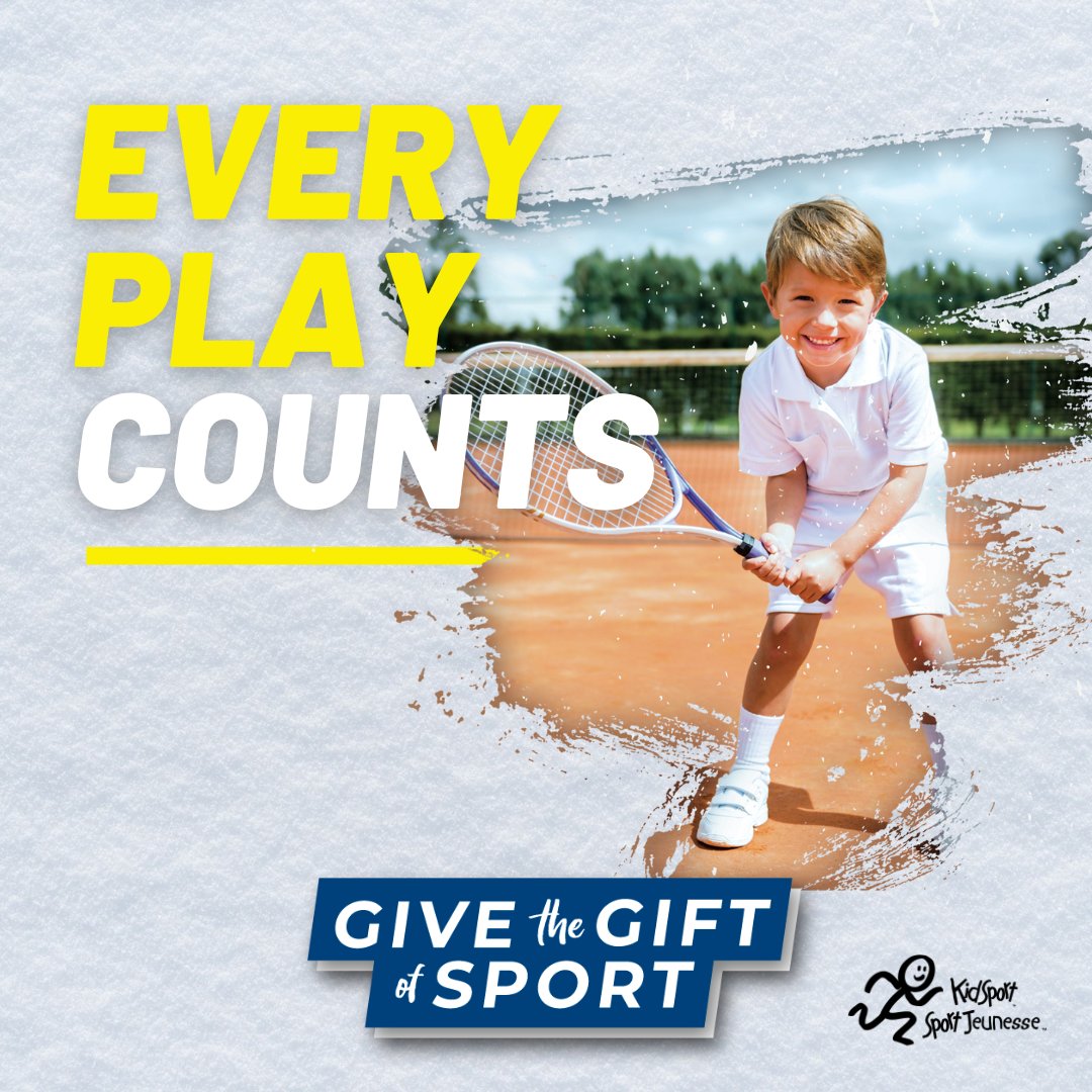 This holiday season #EveryPlayCounts. KidSport is proud to launch the 13th annual Give the Gift of Sport campaign to raise $1M for children across Canada to play sport. Like, Share and Repost to help us get the word out #SoALLKidsCanPlay! Learn more:  kidsportcanada.ca/GiftofSport