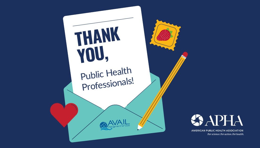 AvailManagement's tweet image. A massive thank you to everyone who works to protect and advance public health. Your efforts save lives! Join us in expressing our collective commitment to supporting the #publichealthworkforce – and their tireless efforts to protect and improve health. #PublicHealthHeroes
#PHTYD