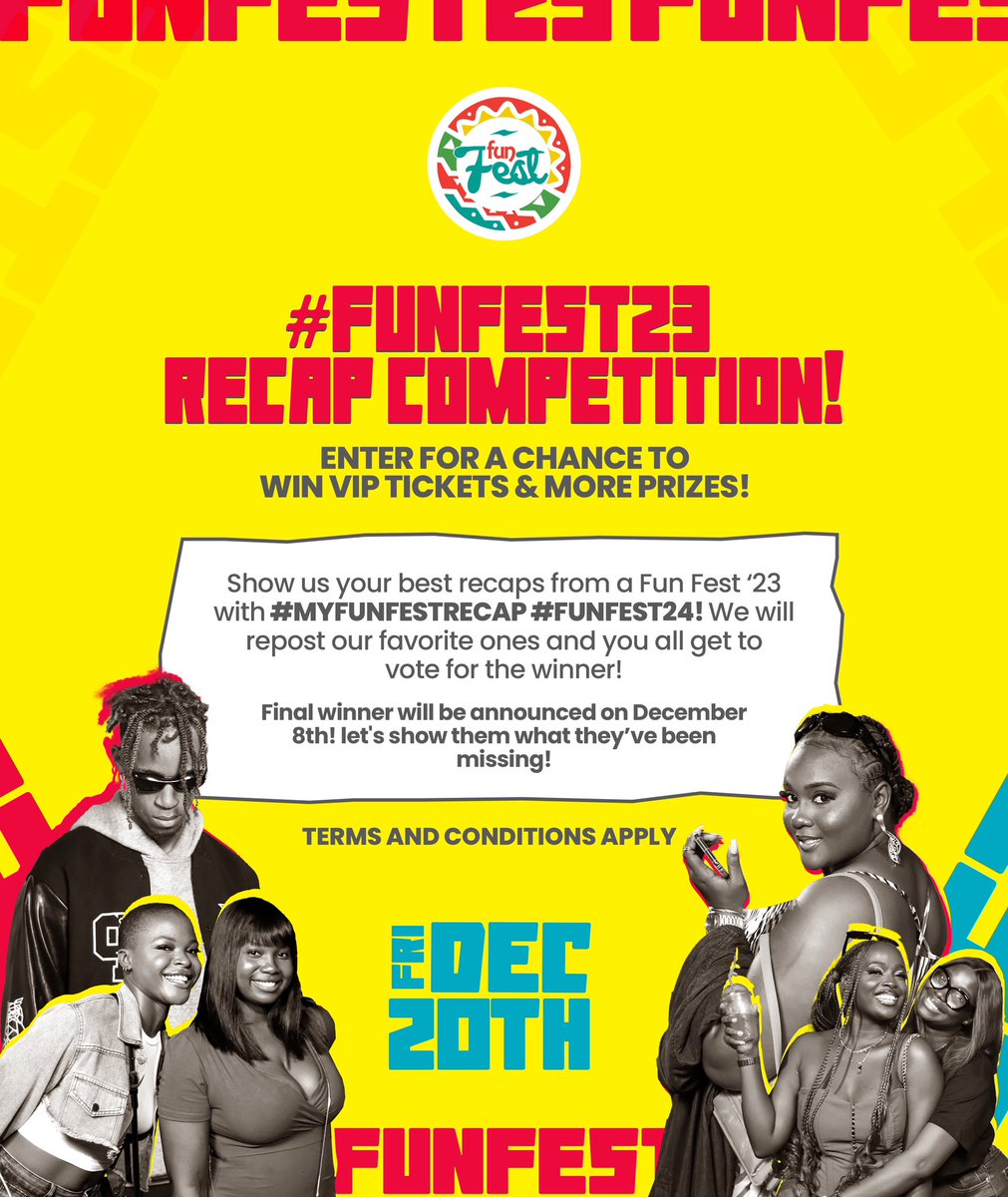 funfestng's tweet photo. Share your #FunFest23 moments & memories with us! use the #MyFunFestRecap #FunFest24 & a surprise might be coming your wayππ https://t.co/5C0uFr4LOQ