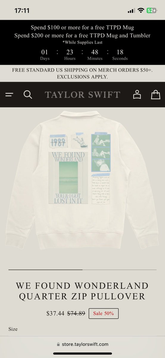 I love you, it’s ruining my life (because I’m in the UK and you’re not available in the UK Black Friday collection) ☹️💔☹️💔☹️  #TSBlackFridayCollection