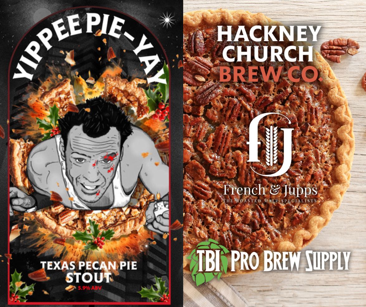 Gentle reminder: Get those last-minute orders in before we dive headfirst into full pie mode!
Speaking of pie, we’re sending another huge shoutout to Hackney Church Brew Co.  and French &amp; Jupps Malting for this perfectly timed collaboration.
Meet #YippeePieYay, a pastry stout